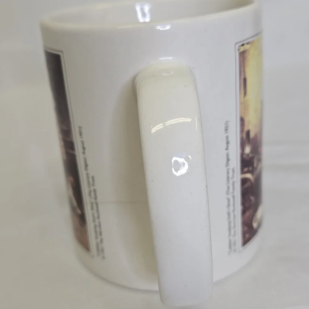 Norman Rockwell Coffee Mug, Cobbler Studying Dolls‎ Shoe